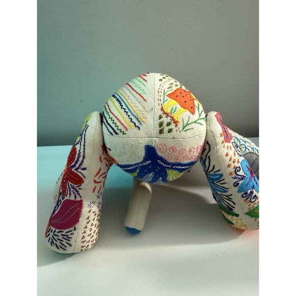 Handmade Embroidered Elephant Plush – Colorful Textile Art from South Africa - Picture 14 of 16